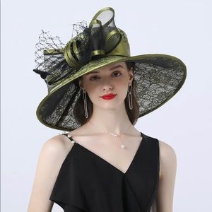 Beautiful green Kentucky Derby/Tea Party Hat